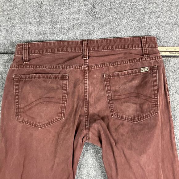 Jeans Womens Size 34x34 Brown Straight Leg Stretch Casual Colored Denim - Picture 10 of 11